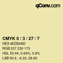 Color code: CMYK 0 / 3 / 27 / 7 | qconv.com