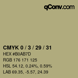 Color code: CMYK 0 / 3 / 29 / 31 | qconv.com