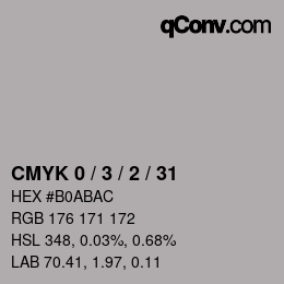 Color code: CMYK 0 / 3 / 2 / 31 | qconv.com