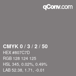 Color code: CMYK 0 / 3 / 2 / 50 | qconv.com