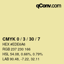 Color code: CMYK 0 / 3 / 30 / 7 | qconv.com