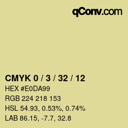 Color code: CMYK 0 / 3 / 32 / 12 | qconv.com