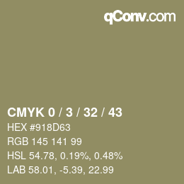 Color code: CMYK 0 / 3 / 32 / 43 | qconv.com