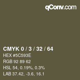 Color code: CMYK 0 / 3 / 32 / 64 | qconv.com