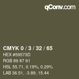 Color code: CMYK 0 / 3 / 32 / 65 | qconv.com