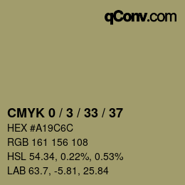 カラーコード: CMYK 0 / 3 / 33 / 37 | qconv.com
