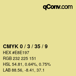 Color code: CMYK 0 / 3 / 35 / 9 | qconv.com