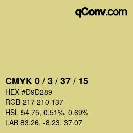 Color code: CMYK 0 / 3 / 37 / 15 | qconv.com