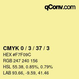 Color code: CMYK 0 / 3 / 37 / 3 | qconv.com