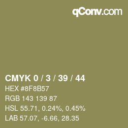 Color code: CMYK 0 / 3 / 39 / 44 | qconv.com