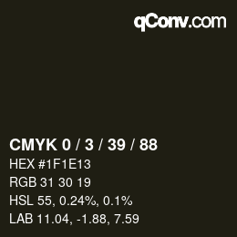 Color code: CMYK 0 / 3 / 39 / 88 | qconv.com