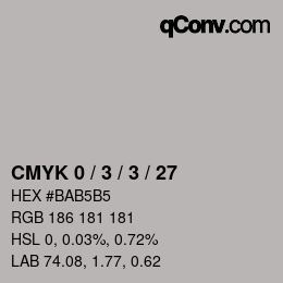 Color code: CMYK 0 / 3 / 3 / 27 | qconv.com