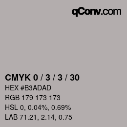 Color code: CMYK 0 / 3 / 3 / 30 | qconv.com