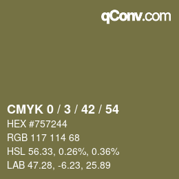 Color code: CMYK 0 / 3 / 42 / 54 | qconv.com