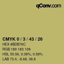 Color code: CMYK 0 / 3 / 43 / 26 | qconv.com