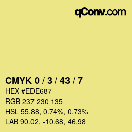 Color code: CMYK 0 / 3 / 43 / 7 | qconv.com