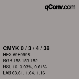 Color code: CMYK 0 / 3 / 4 / 38 | qconv.com