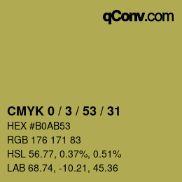 Color code: CMYK 0 / 3 / 53 / 31 | qconv.com