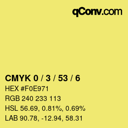 Color code: CMYK 0 / 3 / 53 / 6 | qconv.com
