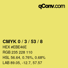 Color code: CMYK 0 / 3 / 53 / 8 | qconv.com