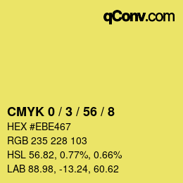 Color code: CMYK 0 / 3 / 56 / 8 | qconv.com