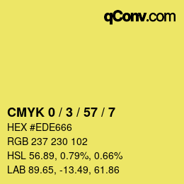 Color code: CMYK 0 / 3 / 57 / 7 | qconv.com