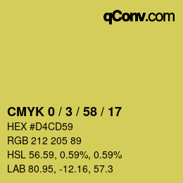 Color code: CMYK 0 / 3 / 58 / 17 | qconv.com