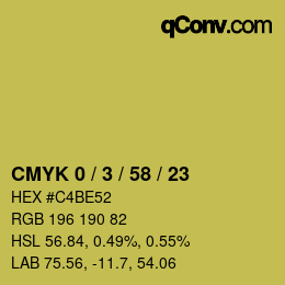 Color code: CMYK 0 / 3 / 58 / 23 | qconv.com