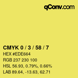 Color code: CMYK 0 / 3 / 58 / 7 | qconv.com