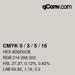 Color code: CMYK 0 / 3 / 5 / 16 | qconv.com