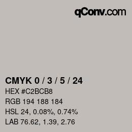 Color code: CMYK 0 / 3 / 5 / 24 | qconv.com