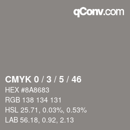 Color code: CMYK 0 / 3 / 5 / 46 | qconv.com