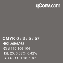 Color code: CMYK 0 / 3 / 5 / 57 | qconv.com