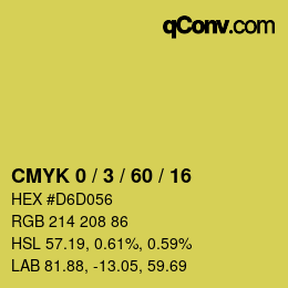 Color code: CMYK 0 / 3 / 60 / 16 | qconv.com