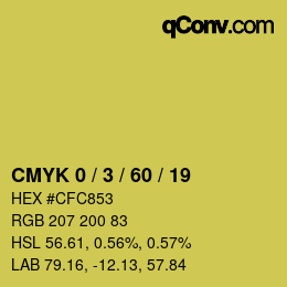 Color code: CMYK 0 / 3 / 60 / 19 | qconv.com