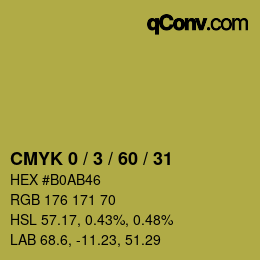 Color code: CMYK 0 / 3 / 60 / 31 | qconv.com