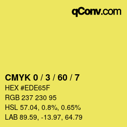 Color code: CMYK 0 / 3 / 60 / 7 | qconv.com