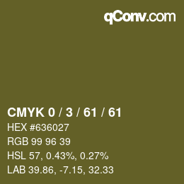 カラーコード: CMYK 0 / 3 / 61 / 61 | qconv.com