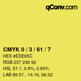 Color code: CMYK 0 / 3 / 61 / 7 | qconv.com