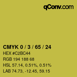 Color code: CMYK 0 / 3 / 65 / 24 | qconv.com