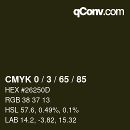 カラーコード: CMYK 0 / 3 / 65 / 85 | qconv.com