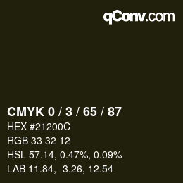 カラーコード: CMYK 0 / 3 / 65 / 87 | qconv.com