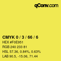 Color code: CMYK 0 / 3 / 66 / 6 | qconv.com