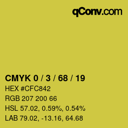 Color code: CMYK 0 / 3 / 68 / 19 | qconv.com