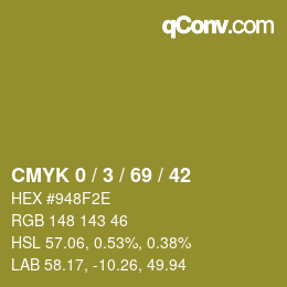 Farbcode: CMYK 0 / 3 / 69 / 42 | qconv.com