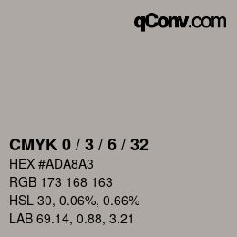 Color code: CMYK 0 / 3 / 6 / 32 | qconv.com