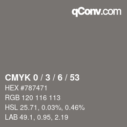 Color code: CMYK 0 / 3 / 6 / 53 | qconv.com