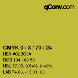 Color code: CMYK 0 / 3 / 70 / 24 | qconv.com