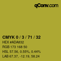 Color code: CMYK 0 / 3 / 71 / 32 | qconv.com