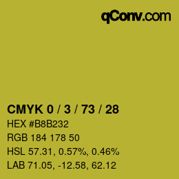 カラーコード: CMYK 0 / 3 / 73 / 28 | qconv.com